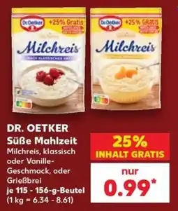 Kaufland DR. OETKER Süße Mahlzeit Milchreis Angebot