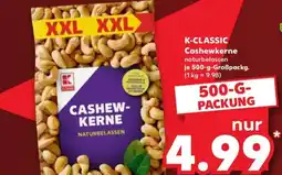 Kaufland K-CLASSIC Cashewkerne naturbelassen Angebot