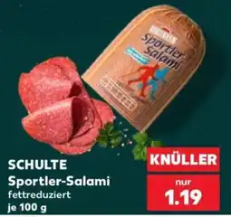 Kaufland SCHULTE Sportler-Salami Angebot