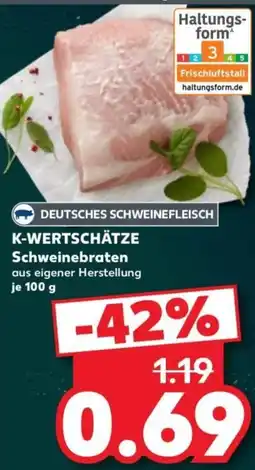 Kaufland DEUTSCHES SCHWEINEFLEISCH Schweinebraten Angebot
