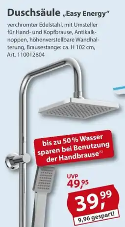 Sonderpreis Baumarkt Duschsäule „Easy Energy“ Angebot