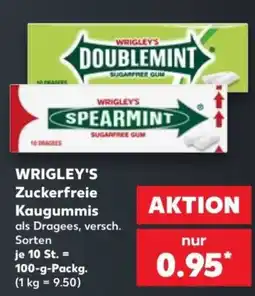 Kaufland Wrigley's Zuckerfreie Kaugummis Angebot