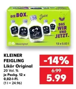 Kaufland KLEINER FEIGLING Likör Original Angebot