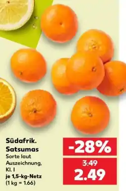Kaufland Südafrik. Satsumas Angebot