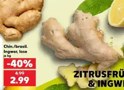 Kaufland Chin./brasil. Ingwer, lose Angebot