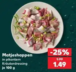 Kaufland Matjeshappen in pikantem Kräuterdressing Angebot