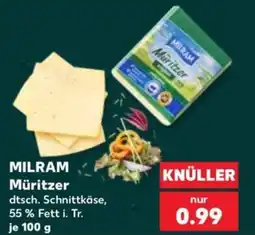 Kaufland MILRAM Müritzer dtsch. Schnittkäse Angebot