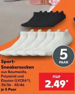 Kaufland Sport-Sneakersocken Angebot
