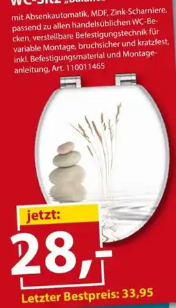 Sonderpreis Baumarkt WC-Sitz „balance“ Angebot