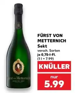 Kaufland FÜRST VON METTERNICH Sekt Angebot