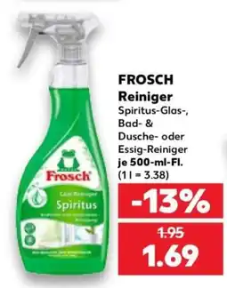 Kaufland Frosch Reiniger Spiritus-Glas-, Bad- & Dusche- oder Essig-Reiniger Angebot