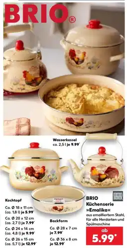 Kaufland BRIO Küchenserie Emalika Angebot