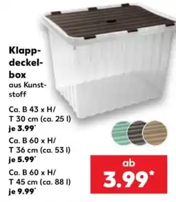 Kaufland Klapp-deckel-box aus Kunststoff Angebot