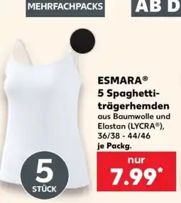Kaufland ESMARA 5 Spaghettiträgerhemden Angebot