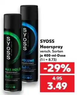 Kaufland SYOSS Haarspray Angebot