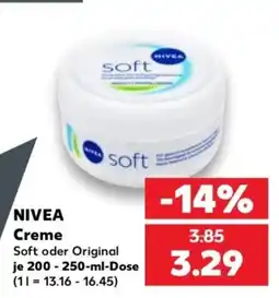 Kaufland NIVEA Creme Angebot