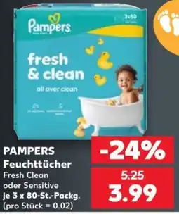 Kaufland Pampers Feuchttücher Fresh Clean Angebot
