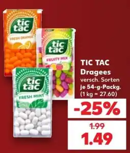 Kaufland TIC TAC Dragees Angebot