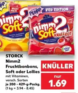 Kaufland STORCK Nimm2 Fruchtbonbons, Soft oder Lollies Angebot