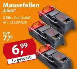 Sonderpreis Baumarkt Mausefallen "Click" Angebot