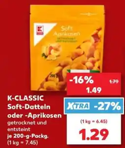 Kaufland K-CLASSIC Soft-Datteln oder -Aprikosen Angebot