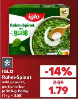 Kaufland IGLO Rahm-Spinat Angebot
