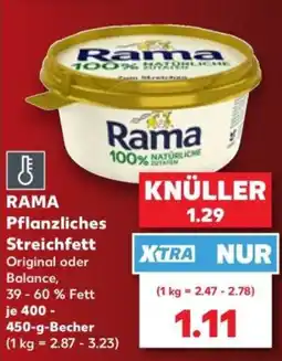 Kaufland Rama Pflanzliches Streichfett Angebot