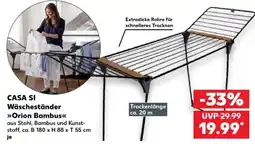 Kaufland CASA SI Wäscheständer »Orion Bambus« Angebot