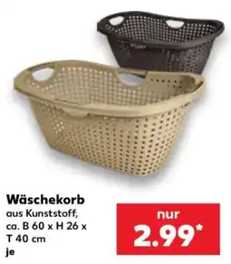 Kaufland Wäschekorb aus Kunststoff Angebot