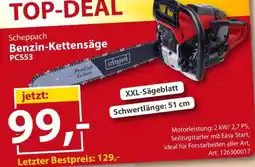 Sonderpreis Baumarkt Scheppach Benzin-Kettensäge PCS53 Angebot