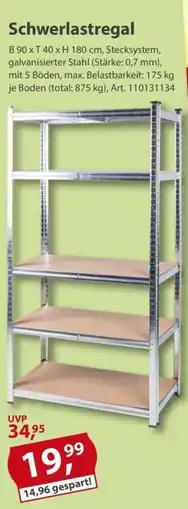 Sonderpreis Baumarkt Schwerlastregal Angebot