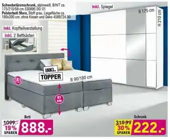 Möbel Boss Schwebetürenschrank Angebot