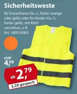 Sonderpreis Baumarkt Sicherheitsweste Angebot