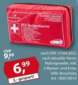 Sonderpreis Baumarkt WALSER KFZ-Verbandtasche Angebot