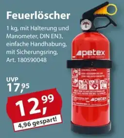 Sonderpreis Baumarkt Feuerlöscher petex Angebot