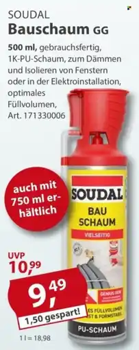 Sonderpreis Baumarkt Soudal Bauschaum GG Angebot