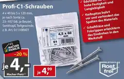 Sonderpreis Baumarkt Profi-C1-Schrauben Angebot