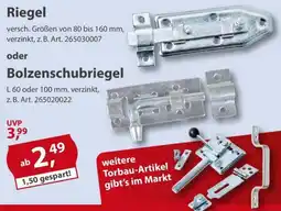 Sonderpreis Baumarkt Riegel Angebot