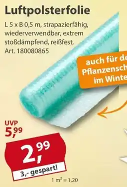 Sonderpreis Baumarkt Luftpolsterfolie Angebot