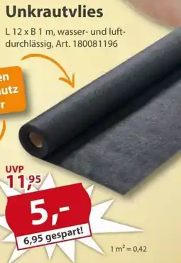 Sonderpreis Baumarkt Unkrautvlies Angebot