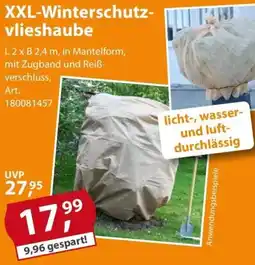 Sonderpreis Baumarkt XXL-Winterschutzvlieshaube Angebot