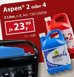 Sonderpreis Baumarkt Aspen 2 oder 4 Angebot