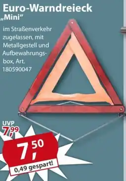 Sonderpreis Baumarkt Euro-Warndreieck ,,Mini" Angebot