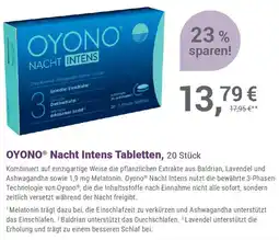 Alliance Healthcare OYONO Nacht Intens Tabletten Angebot