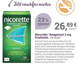 Alliance Healthcare Nicorette Kaugummi 2 mg freshmint Angebot