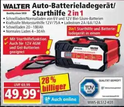 Norma WALTER Auto-Batterieladegerät/Starthilfe 2 in 1 Angebot