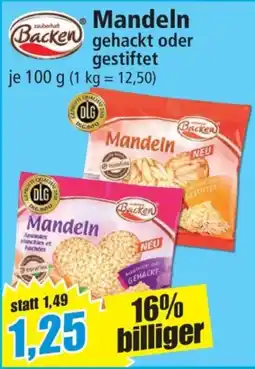 Norma zauberhaft Backen Mandeln Angebot