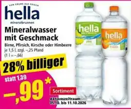 Norma hella Mineralwasser mit Geschmack Angebot