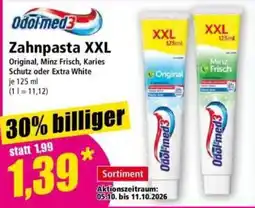 Norma Odol-med3 Zahnpasta XXL Angebot