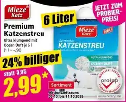Norma Mieze Katz Premium Katzenstreu Angebot